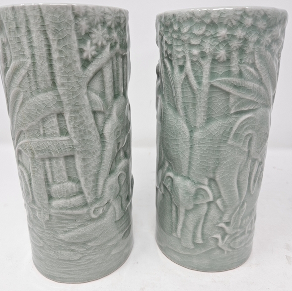 Ceramic elephant candle holders - Picture 2 of 6